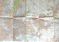 4 x South East of England maps OS & Bartholomew