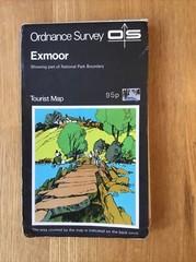 1972 Ordnance Survey One Inch Tourist Map Exmoor (incl Minehead & Barnstaple )