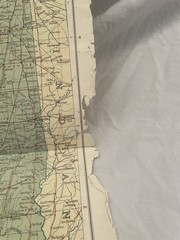 Vintage National Geographic Map Illinois May 1931