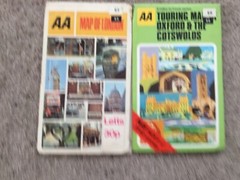 Vintage Collection of TEN Vintage AA Maps, inc EUROPE, SCOTLAND. FOLD OUT MAP