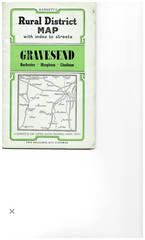 GRAVESEND Street plan with index – by Barnett’s circa 1963