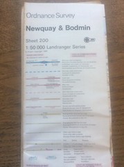 Newquay & Bodmin Cornwall England OS Landranger GB Map 1:50000 First Series