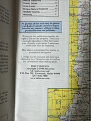 Delorme Indiana Atlas & Gazetteer 1st Edition 1998