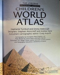 The Usborne, Children’s World Atlas, 60 pages of maps, Geographical, Earth