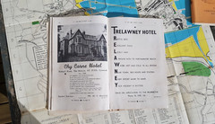 Newquay Padstow OS Linen Map St Ives Cornwall Town Guide Coach Guide AA hotels
