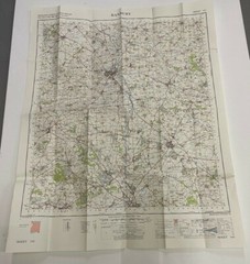 Ordnance Survey, 1 Inch to 1 Mile, Folded Sheet Map no 145 ,Banbury, 1968