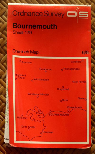 OS Ordnance Survey One-Inch 7th Series Map – Sheet 179 – Bournemouth