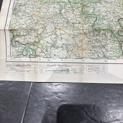 1921 Ordnance Survey One Inch Cloth Tourist Map Of Exmoor Exmoor Forest