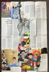 VERY COLLECTABLE CLOSE UP USA 4 NATIONAL GEOGRAPHIC MAP POSTERS 1976 14 STATES
