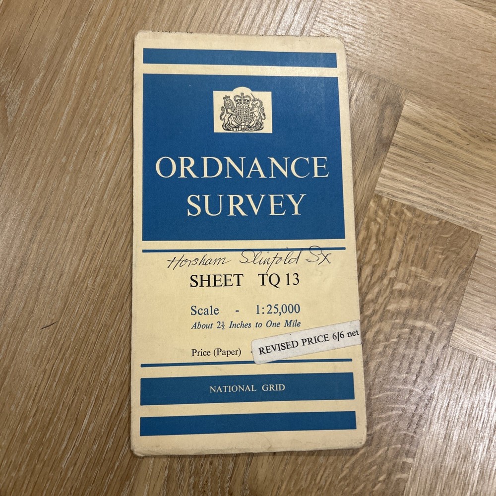 HORSHAM WARNHAM Ordnance Survey Sheet TQ13 1:25000 1948 National Grid Surrey