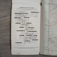 2x Vintage Ordnance Survey 2.5 Inch Maps Sheet SK 17 Tideswell SK 18 Castleton