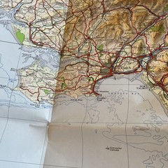 SOUTH WALES Ordnance Survey OS Sheet 12 Quarter-Inch Paper Map 1960