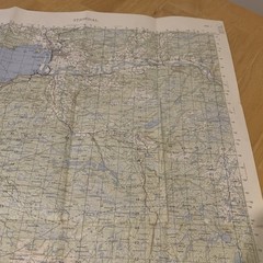 Vintage Norway Topographic Map Stjørdal 1971 1:50,000 Topografisk Kart M711