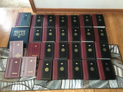 World Book Encyclopedia, 1992 75th Anniversary Edition Maroon Black Complete +