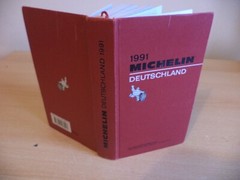 1991 MICHELIN GUIDE RED BOOK deutschland germany 1990s old vintage road maps
