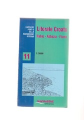 Map Paper NAUTICAL COAST CROATIAN RABAZ ABBEY RIJEKA 11