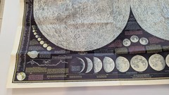 Vtg 1969 National Geographic The Earth’s Moon Map Space Magazine Poster 40″ x 28