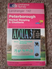 142 PERERBOROUGH LANDRANGER AQUA ACTIVE WATERPROOF ORDNANCE SURVEY MAPS OS