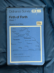 OS Ordnance Survey Quarter Inch Map, Firth of Forth. Sheet 7