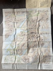 Ordnance Survey Vintage Map Ben Nevis Glencoe 1967 60s Paper Excell Free Post UK