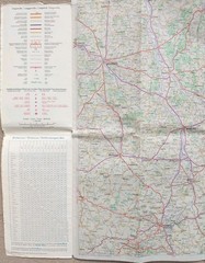 Les Cartes Bleues Europe Map 3: Paris, Suisse, Milan. Scale – 1:500,000 (1968).