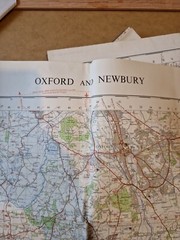 Ordnance Survey Map Of Great Britian – OXFORD AND NEWBURY – 1967 – 1/63360