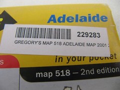 GREGORY’S ADELAIDE MAP 2001 518 2ND EDITION COLLECTABLE RARE