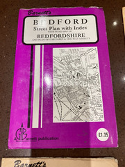 3 x Barnett’s St Albans Luton Bedford Street Plan with Index, 1970’s + HERTS map