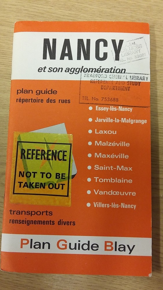 Nancy And Surrounding Area: Blay Map (M14)