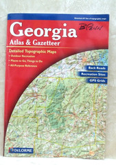 Georgia Atlas & Gazetteer Delorme Atlas & Gazetteer Paperback DeLorme 2001