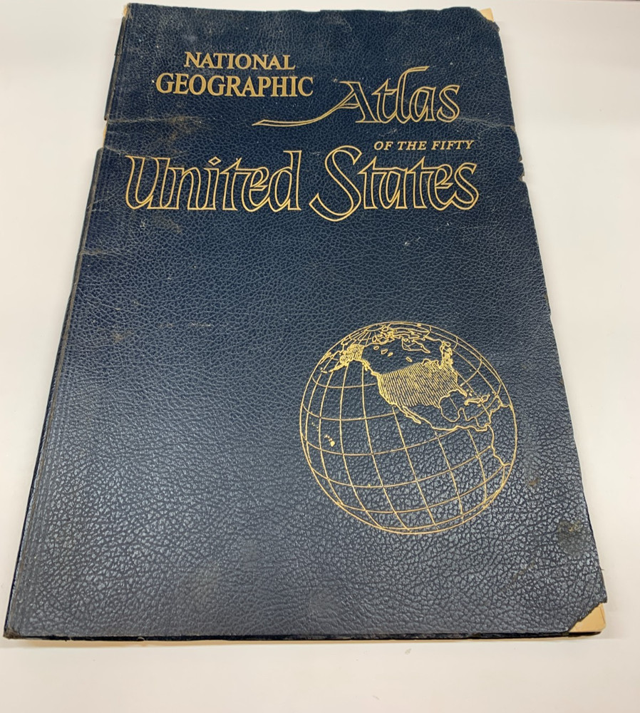 1960 National Geographic Atlas Of The Fifty United States