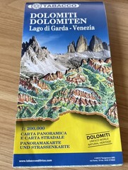 Dolomites / Lake Garda / Venice road map & panoramic map (Sheet map, folded)