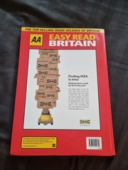 AA 2008 Easy Read Britain Road Atlas Map Of Britian Book