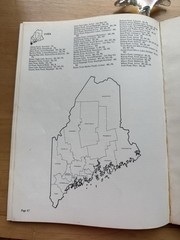 DeLorme Maine 115 Fishing Maps Lakes, Ponds, Counties, Towns, Depths, Fish 1980