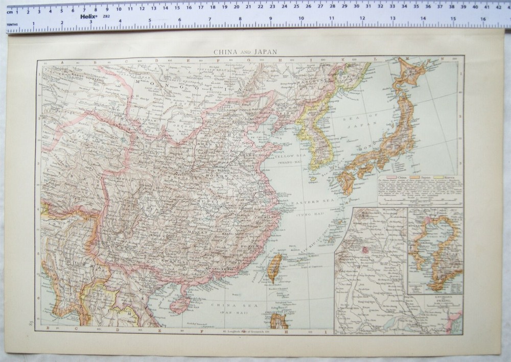 1895 The Times Plate 85 China & Japan