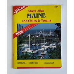 Street Atlas Maine 133 Cities & Towns Official Arrow Map 2000 Softcover Book