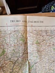 Ordnance Survey Map Of Great Britian – TRURO AND FALMOUTH – 1965 – 1/63360