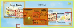 Iraklio and Rethimno Walking and Hiking Map [93] for Central Crete – 2026 editio