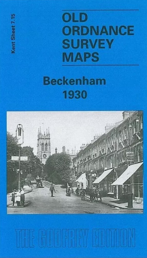 MAP OF Beckenham 1930 Kent Sheet 7.15 by Alan Godfrey NEW