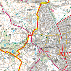 (G78) Map of Harrow HA Postcode Sectors, Poster of Harrow Postcodes