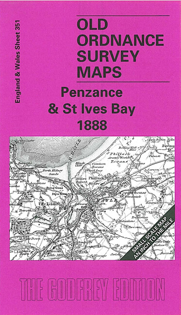 Penzance & St Ives 1888 or 1894 One Inch Sheet 351