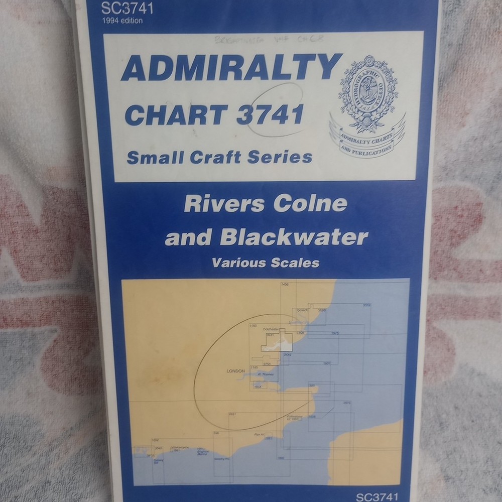 Admirality Chart x3 River Colne and Blackwater Navigational Charts 1990 Wall Map