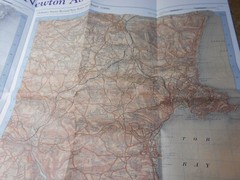 Past and Present Torbay & Newton Abbot folding map covering four time periods