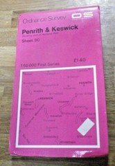 Ordnance Survey 1:50,000 Map Sheet 90 Penrith & Keswick