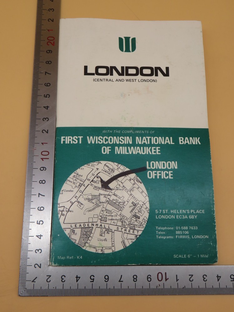 London Central And West London First Wisconsin National Bank Of Milwaukee Map