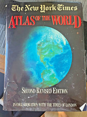 The New York Times Atlas of the World Hardcover 1988 very good condition