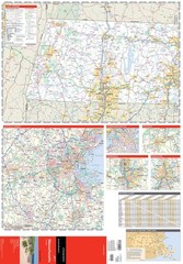 Rand McNally Easy to Read: Massachusetts State Map Multicolor