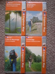 193 208 209 225 BEDFORD CAMBRIDGE LUTON, LOT EXPLORER ORDNANCE SURVEY MAPS OS