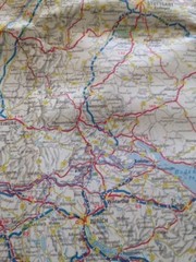 MAP – Germany Map no 3 Philip International 1:1,000 – Used 1976 colour (1226)