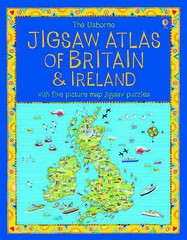 Jigsaw Book Atlas of Britain and Ireland Usborne Jigsaws Colin King Childrens